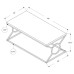 I 3400 COFFEE TABLE - GLOSSY WHITE WITH CHROME METAL (EXCLUSIVE ONLINE SALE !)