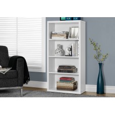 A-9507 Bookcase White with adjustable shelves (Online Only )