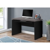 I 7439 Computer Desk-48"L/Black/Grey Top (Online Only)