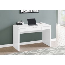 A-0857 Computer Desk 48" L High Glossy White/ Storage drawer (Online Only)