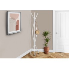 I 2014 COAT RACK - 72"H / WHITE METAL CONTEMPORARY STYLE (EXCLUSIVE ONLINE SALE !)