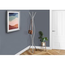 I 2015 COAT RACK - 72"H / SILVER METAL CONTEMPORARY STYLE (EXCLUSIVE ONLINE SALE !)
