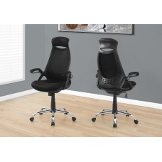 I 7268 OFFICE CHAIR - BLACK MESH / CHROME HIGH-BACK EXECUTIVE (EXCLUSIVE ONLINE SALE !)