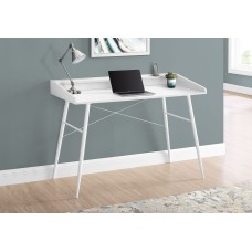 I 7535 Computer Desk- 48"L/ White/White Metal (Online Only)