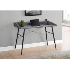 I 7540 Computer Desk- 48"L/ Grey Stone-Look /Black Metal (Online Only)