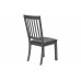 I 1434 Dining Chair-2 PCS/ 40"H Washed Grey/Dark Grey Fabric (Online Only) 