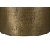 I 3923 Gold Iron Metal Drum End Table (Online Only)