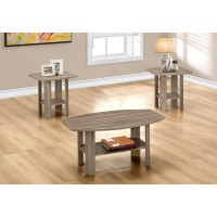 I 7927P Coffee Table-3 Pcs. Set/Dark Taupe (Online Only)