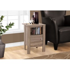 I 2136 ACCENT TABLE - DARK TAUPE NIGHT STAND WITH STORAGE (EXCLUSIVE ONLINE SALE !)