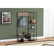 A-1154 Bench/Dark Taupe/Black Metal Hall Entry (Online Only)