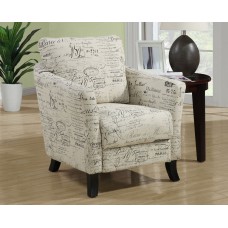 I 8007 ACCENT CHAIR - VINTAGE FRENCH FABRIC  (EXCLUSIVE ONLINE SALE !)