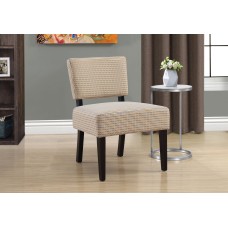 I 8290 ACCENT CHAIR - GOLD / GREY ABSTRACT DOT FABRIC  (EXCLUSIVE ONLINE SALE !)