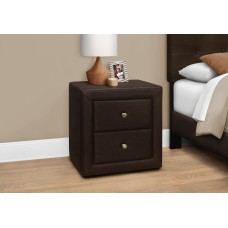 A-1065 Nightstand Brown Leather-Look (Online only)