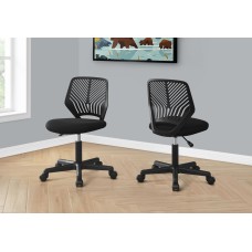 I 7336 Office Chair-Black Juvenile/Black Base on Castors (Online Only)