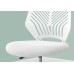 I 7338 Office Chair-White Juvenile/Black Base on Castors (Online Only)