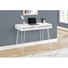 I 7770 Computer Desk-40"L/White/White Metal (Online Only)