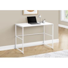 A-5777 Computer Desk/White/White Metal (Online Only)