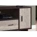 I 2805 TV Stand Espresso/Taupe Reclaimed Wood-Look (Online Only)