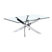 Genesis Rectangle Coffee Table Silver(Online only)