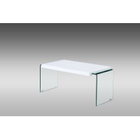Sandra White Glossy Condo size Coffee Table (Online only)