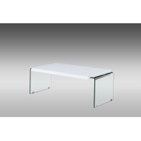 Sandra White Glossy Regular size Coffee Table (Online only)