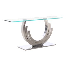 Crescent Console Table Silver (Online Only)