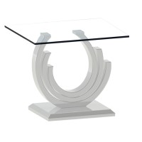 Crescent End Table Silver (online only)