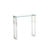 Delta Console Table Slim Size Silver (Online Only)