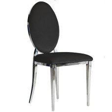 Zara PU Silver Dining Chair (Online Only) Zara PU Silver Dining Chair (Online Only)