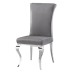 Century Upholstered seat with stainless steel legs Dining chair (Online Only)