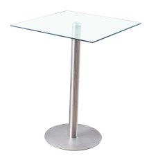 Hurricane Pub clear glass table (Online only)