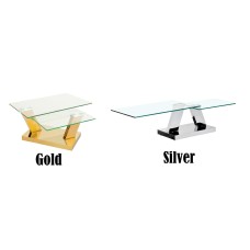 Manhattan Extendable coffee table Silver (Online only)