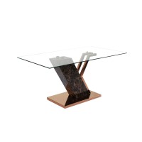 Oyster Dining Table Gold (Online only)