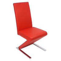 Zen Fully cushioned high quality leatherette  seat and strong chrome base plate. Dining chair (Online only)