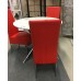DC-445 Red Half-Leather Dining Chair (last 3 )