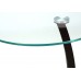 I 3001 Accent Table-Espresso Bentwood with Tempered glass (Online Only)