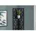 I 3620 Bookcase, Shelf 62"H Black/Black Metal Corner Etagere (Online Only)