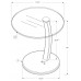I 3001 Accent Table-Espresso Bentwood with Tempered glass (Online Only)