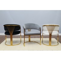 53-179 Lotus Gold Accent Chair (Online Only)