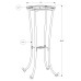 I 3332 Accent Table-Hammered black metal with Tempered Glass (Floor model)