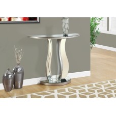 A-7273 Console Table-36"L/Brushed Silver/ Mirror (Online Only )