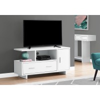 I 2800 TV Stand 48"L/ White with Storage (Online Only)