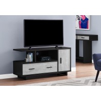 A-4082 TV Stand Black/Grey Reclaimed Wood-Look (Online Only)