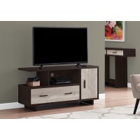 A-5082 TV Stand Espresso/Taupe Reclaimed Wood-Look (Online Only)