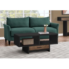 A-9082 Coffee table-Black/Brown Reclaimed Wood-Look (Online Only)