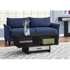 A-0182 Coffee Table-Black/Grey Reclaimed Wood -Look (Online Only)
