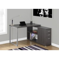 I 7135 Computer Desk-Grey Left or Right Facing Corner (Online only)
