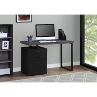 A-1147 Computer Desk-48 " L Black/Grey Top L/R Facing (Online Only)
