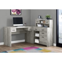 A-8247 Computer Desk-Grey Reclaimed Wood L/R Facing Corner (Online Only)