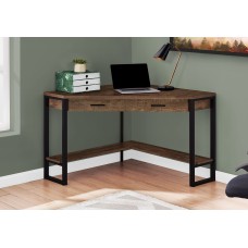 I 7504 Computer Desk-42"L/Brown Reclaimed Wood Corner (Online Only)